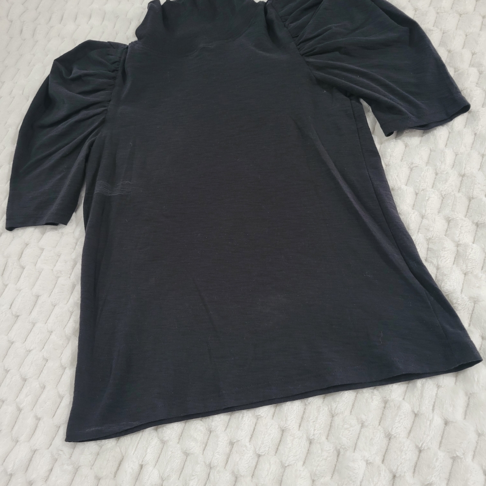 Nation LTD Black Charcoal Puff Sleeve Blouse Xsmall #2